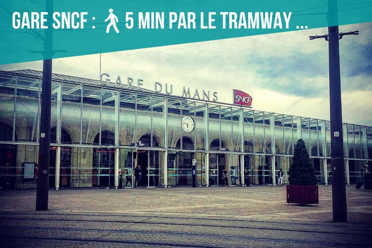 Appartamento Tramway 8 Jaures Cosy Proche Gare Le Mans Esterno foto